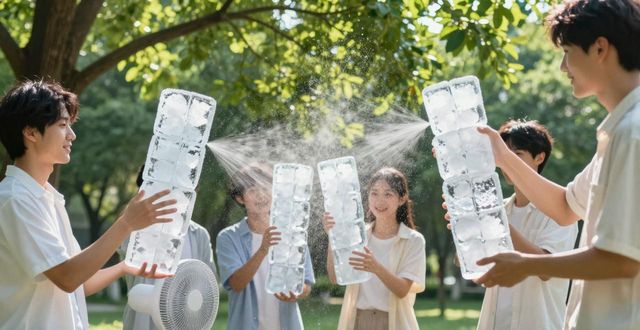 大冰块降温方法_武隆夏季防暑降温大冰块_大冰块户外活动使用时长